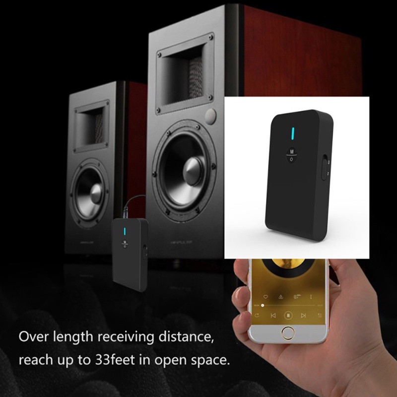 Thiết Bị Truyền Nhận Tín Hiệu Bluetooth 5.0 2 Trong 1 APTX Thấp Cho Mp3 Stereo Music 3.5mm AUX.