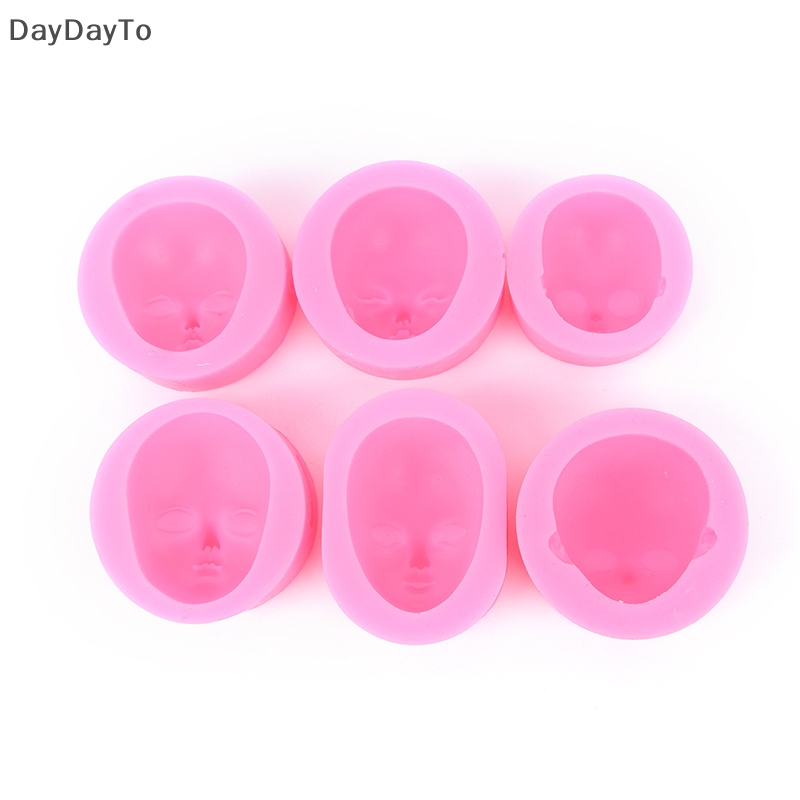 1 Khuôn Làm Bánh / Xà Phòng / Sô Cô La Handmade Bằng Silicone Hình Khuôn Mặt Em Bé