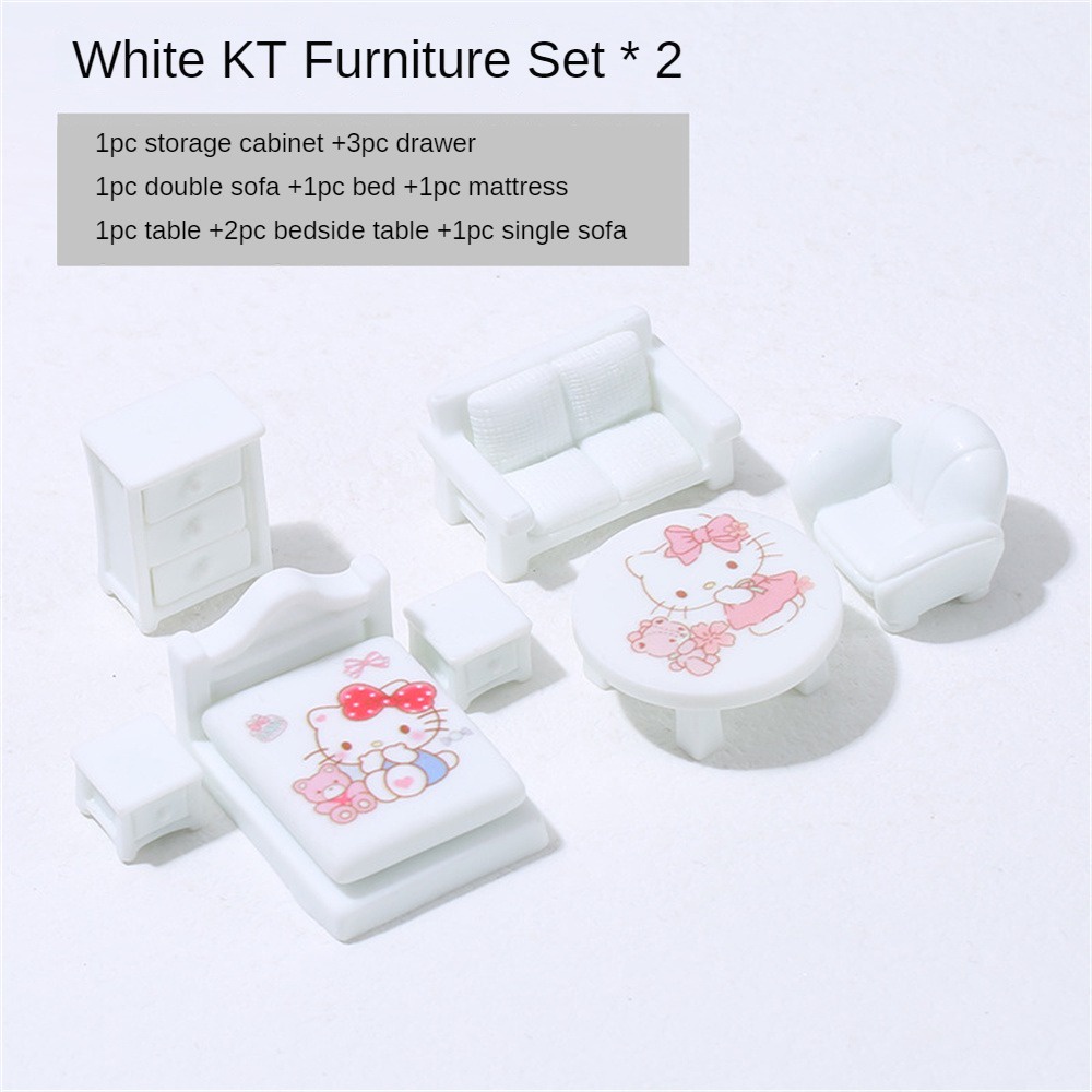 Mô Hình Giường Ngủ Hoạt Hình Ba Chiều Dùng Trang Trí Tiểu Cảnh / Nhà Búp Bê Diy