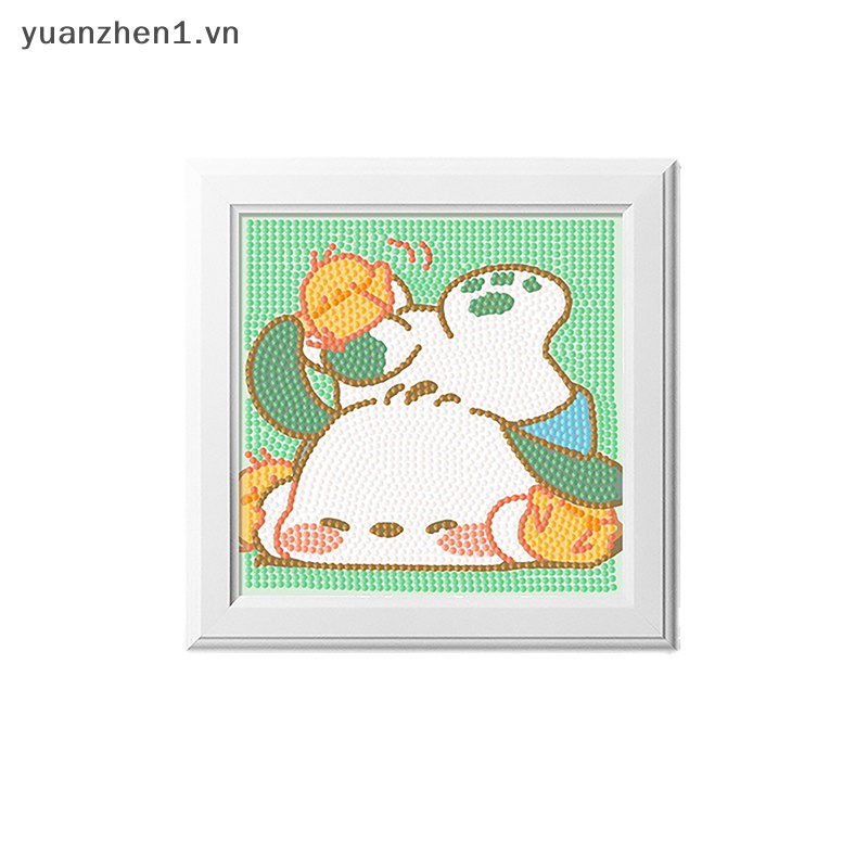 Bộ Tranh Đính Đá 5D Tự Làm Hình Cinnamoroll Kuromi Kitty Trang Trí Phòng Bé