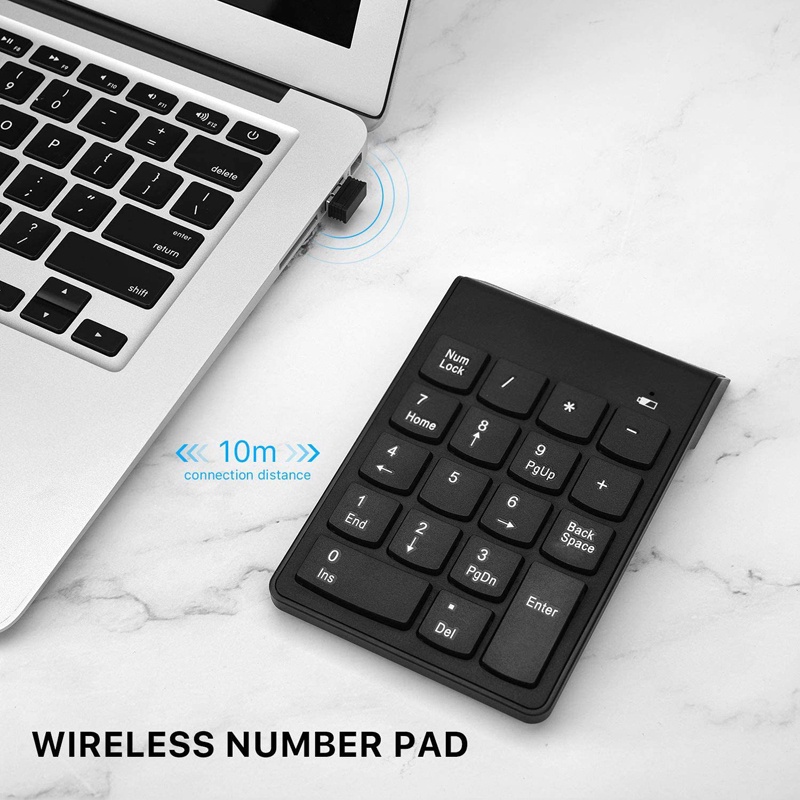 Bàn Phím Số Không Dây 2.4GHz 18 Phím
