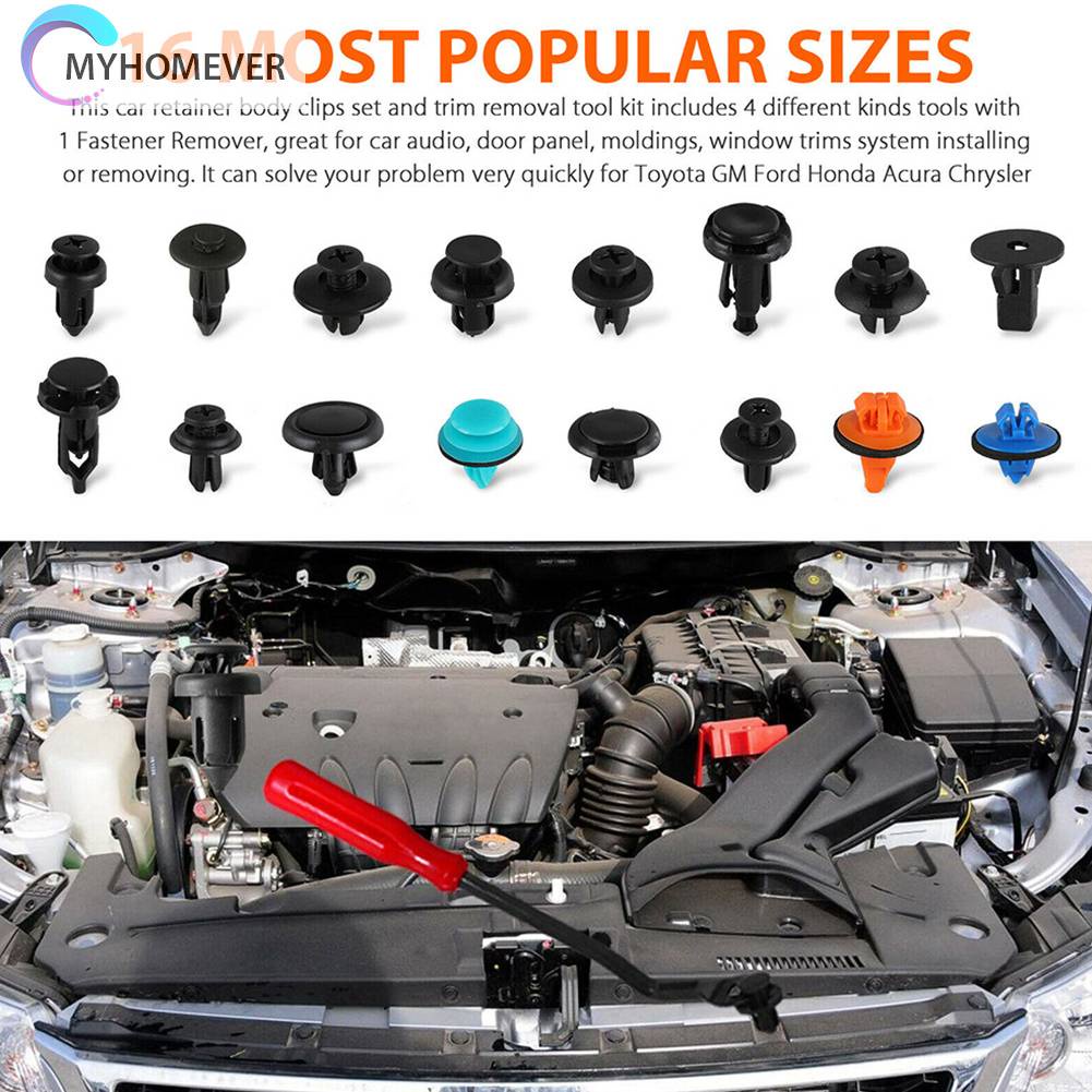 FENDER Phụ Kiện Đinh Tán Gắn Tấm Chắn Bùn Xe Hơi Nhiều Kích Cỡ Tiện Dụng