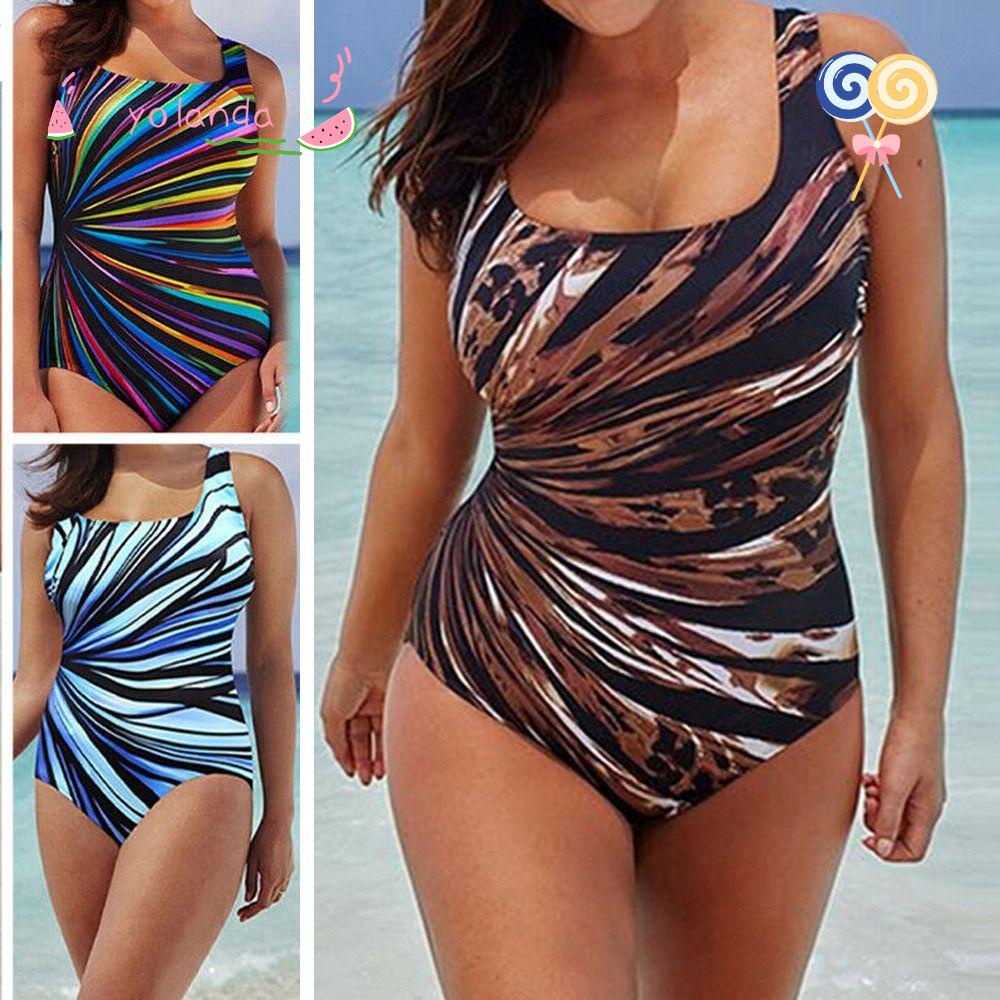 YOLA Bộ Đồ Bơi Một Mảnh Hở Lưng Size Lớn Thời Trang Quyến Rũ Cho Nữ