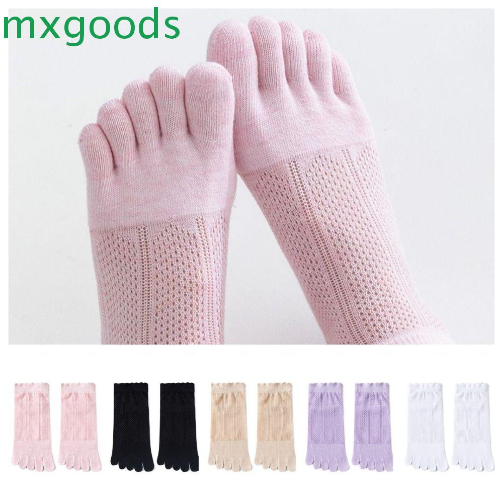 MXGOODS Vớ Ren Lưới Năm Ngón Co Giãn Mềm Mại Thoải Mái Cho Nữ