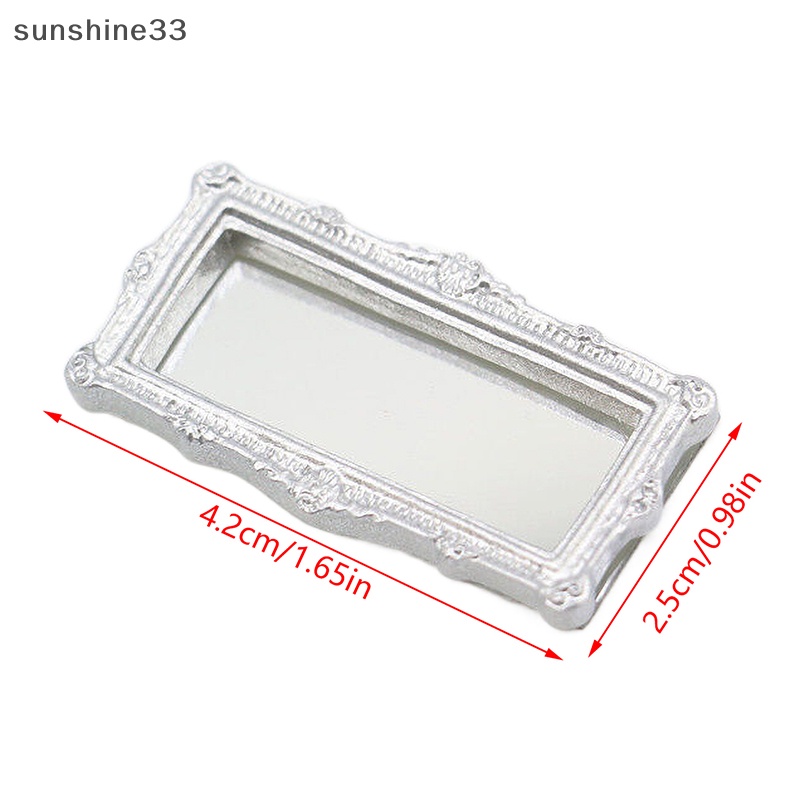 Gương Vuông Nhỏ Xinh Trang Trí Nhà Búp Bê Tỉ Lệ 1: 12