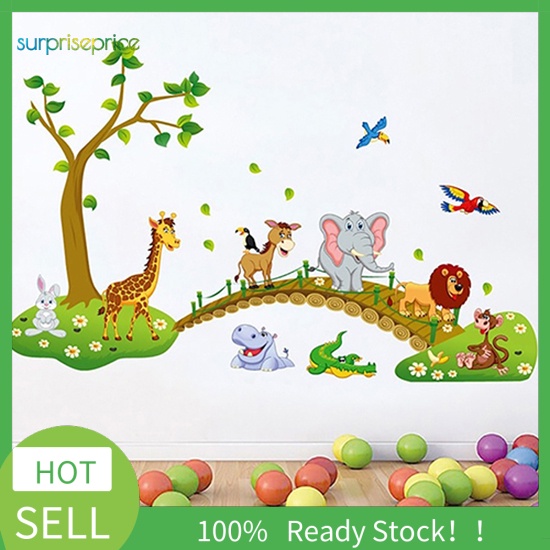 Miếng Dán Tường Hình Động Vật Hoạt Hình Trang Trí Phòng Trẻ Em