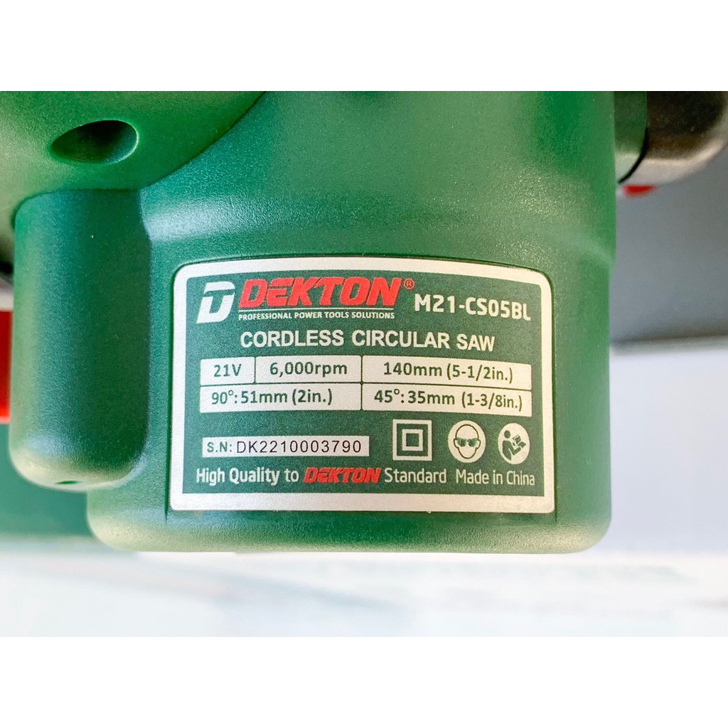 Máy cắt sắt/ gỗ/gạch /đa năng DEKTON M21-CS05BL'140MM lưỡi hợp  kim CHÍNH HÃNG MÁY CHÍNH HÃNG GIÁ TỐT