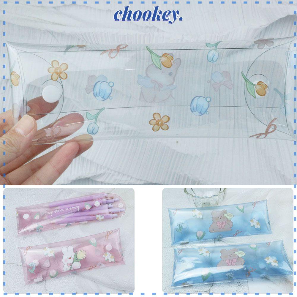 CHOOKEY Túi Đựng Cọ Trang Điểm Mini Trong Suốt Đa Năng