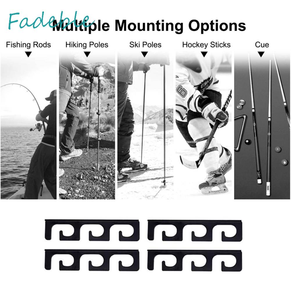 Set 2 Cặp Giá Đỡ Cần Câu Cá Bằng Nhựa Acrylic Chất Lượng Cao