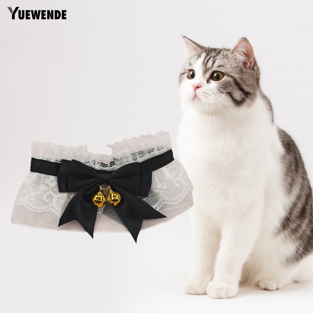 Ye.b Khăn Choàng Cổ Thắt Nơ Phối Ren Handmade Thoải Mái Dành Cho Thú Cưng