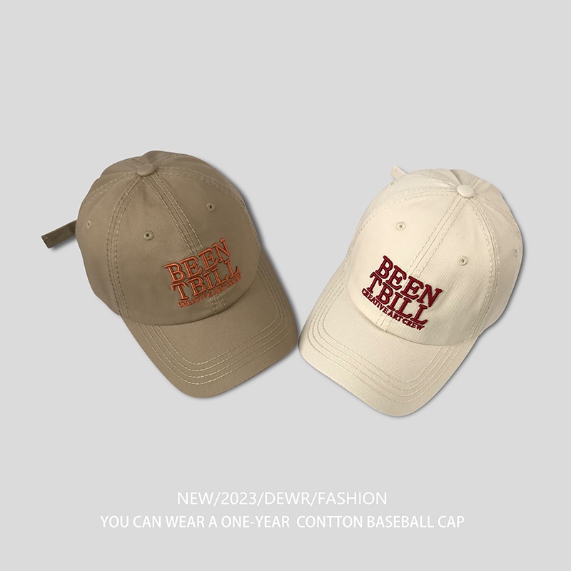 Mũ Lưỡi Trai Mềm Thêu Chữ Ba Chiều Phong Cách Hàn Quốc Thời Trang Mùa Hè Cho Cặp Đôi