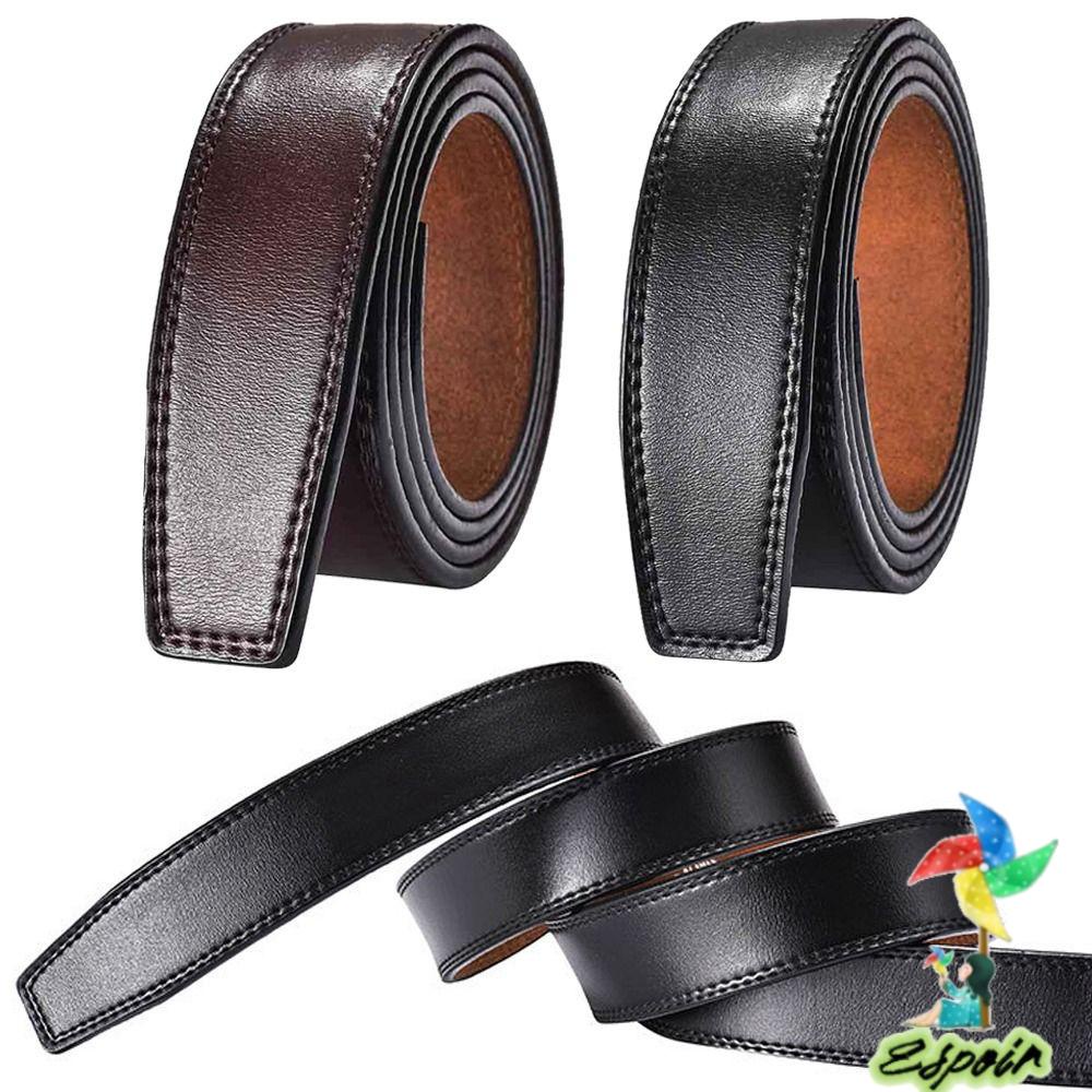 ESPO Thắt Lưng Da Bò Không Khóa 3.5cm Thời Trang