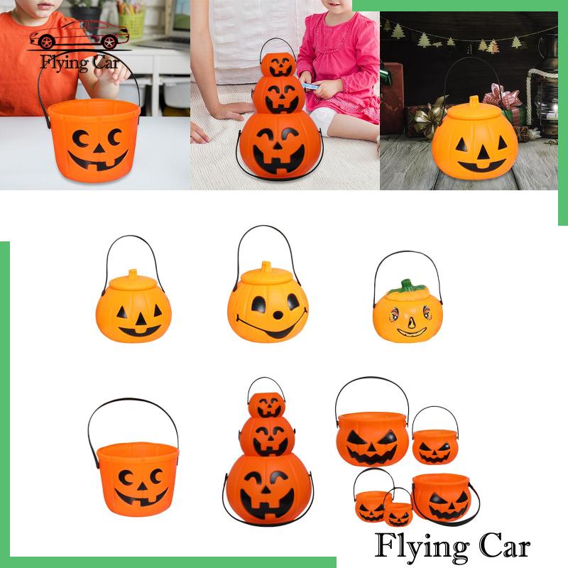 Xô Đựng Kẹo Có Tay Cầm Trang Trí Halloween