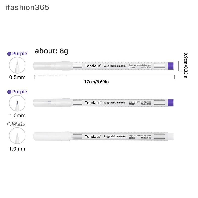 Bút Đánh Dấu Hình Xăm Kháng Nước Màu Trắng Phong Cách Hàn Quốc ifashion365