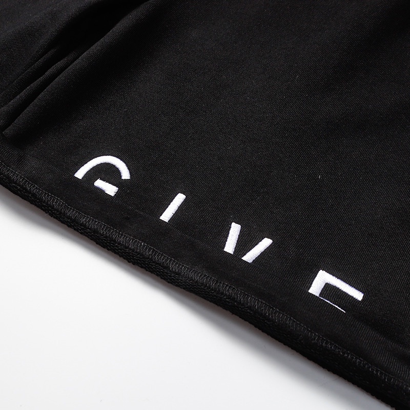 Quần Short Thể Thao Lưng Thun Ống Rộng Thêu Họa Tiết Thời Trang Unisex GI5378V