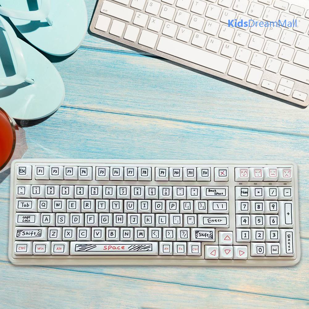 Bộ 125 Nút Thay Thế Bằng Nhựa PBT Cho Bàn Phím DIY