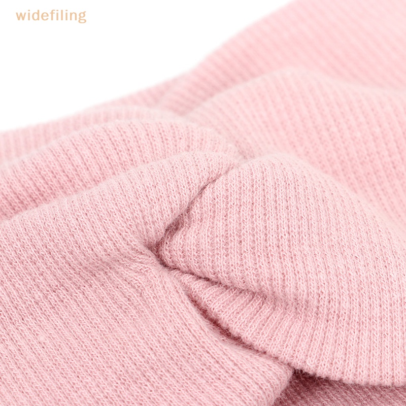 Băng Đô Cotton Mềm Mại Co Giãn Màu Trơn Thắt Nút Thời Trang Xuân Hè Cho Bé Gái Rửa Mặt / Trang Điểm