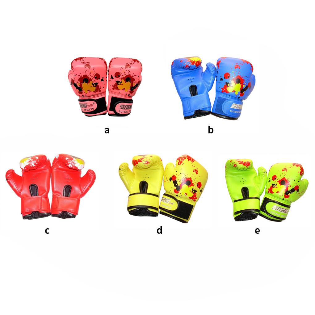 Găng Tay Đấm Bốc Màu Trơn Mềm Mại Thoáng Khí Thoải Mái Dành Cho Trẻ Em 3-10 Tuổi