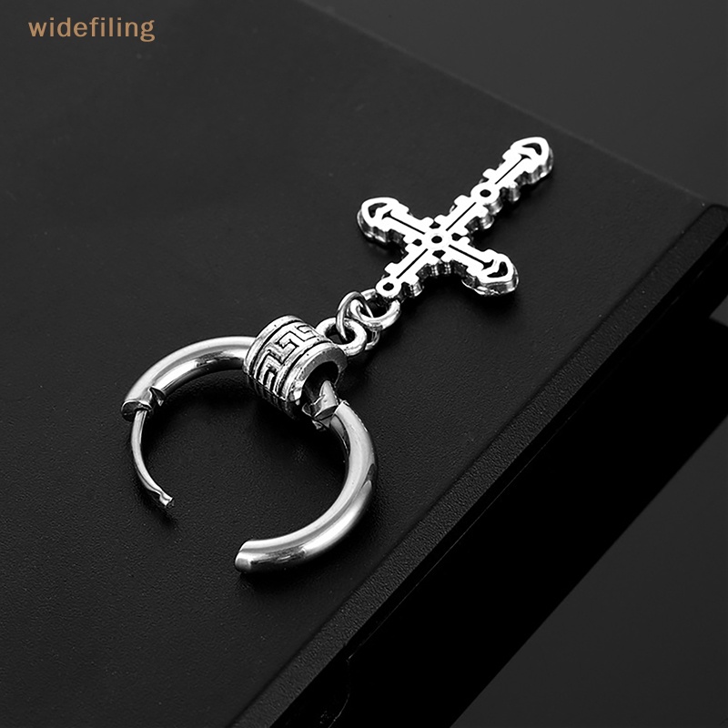 1 Khuyên Tai Tròn Bằng Thép Không Gỉ Phong Cách Punk Thời Trang