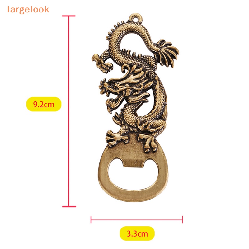 Dụng Cụ Mở Nắp Chai Hình Đầu Rồng Bằng Đồng Thau Phong Cách Cổ Điển