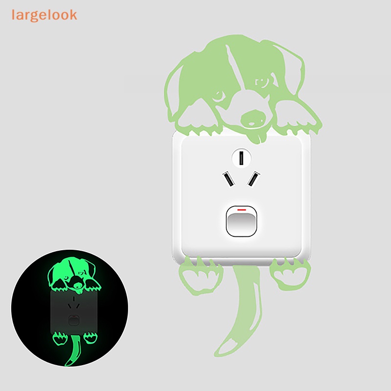 Đề Can Dán Công Tắc Trang Trí Dạ Quang Hình Thú Hoạt Hình Phát Sáng Trong Đêm