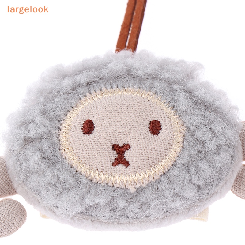 Móc Khóa Hình Chú Cừu Nhồi Bông Dễ Thương Chống Mất Tích Hợp Thẻ Tên Cho Ba Lô Mẫu Giáo