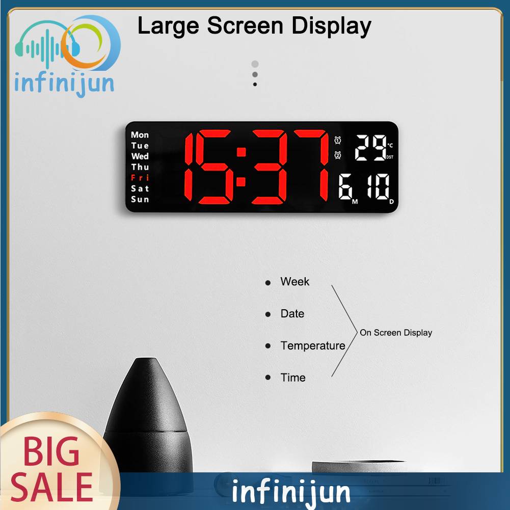 Đồng Hồ LED Điện Tử 10 Tốc Độ 13in Trang Trí Phòng Khách