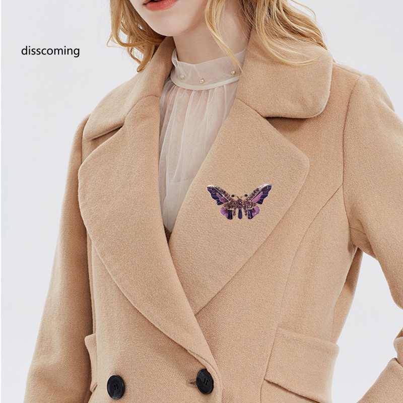 Áo Khoác SL SL Kiểu Dáng Trẻ Trung Năng Động| Ghim Cài Áo Hợp Kim Họa Tiết Bướm Nhỏ Xinh Hợp Thời Trang