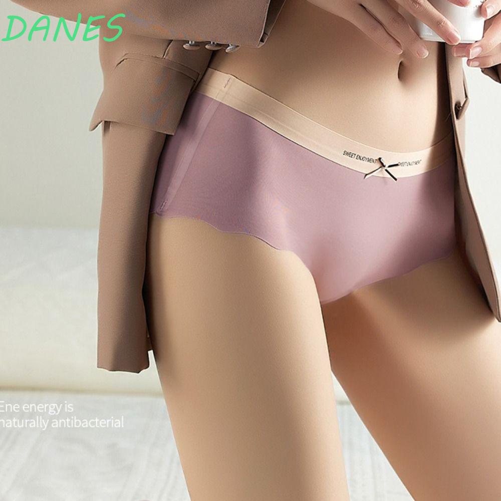 DANES Quần Lót Cotton Lụa Thoáng Khí Màu Sắc Đáng Yêu Cho Nữ