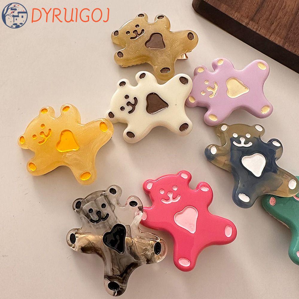 DYRUIDOJ Dây Cột Tóc Đuôi Ngựa Hình Trái Tim / Hoạt Hình Axit Acetic Dễ Thương Thời Trang Cho Nữ