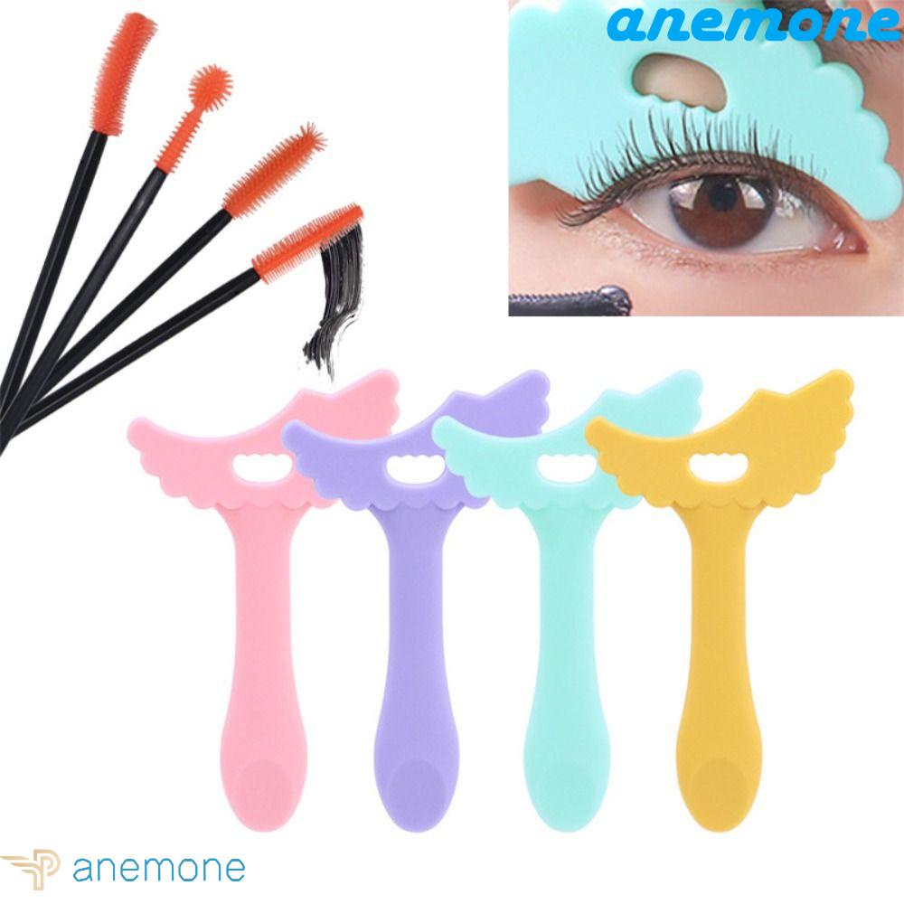 ANEMONE Khuôn Kẻ Mắt Kiêm Mascara Bằng Silicon Mềm Cho Người Mới Bắt Đầu