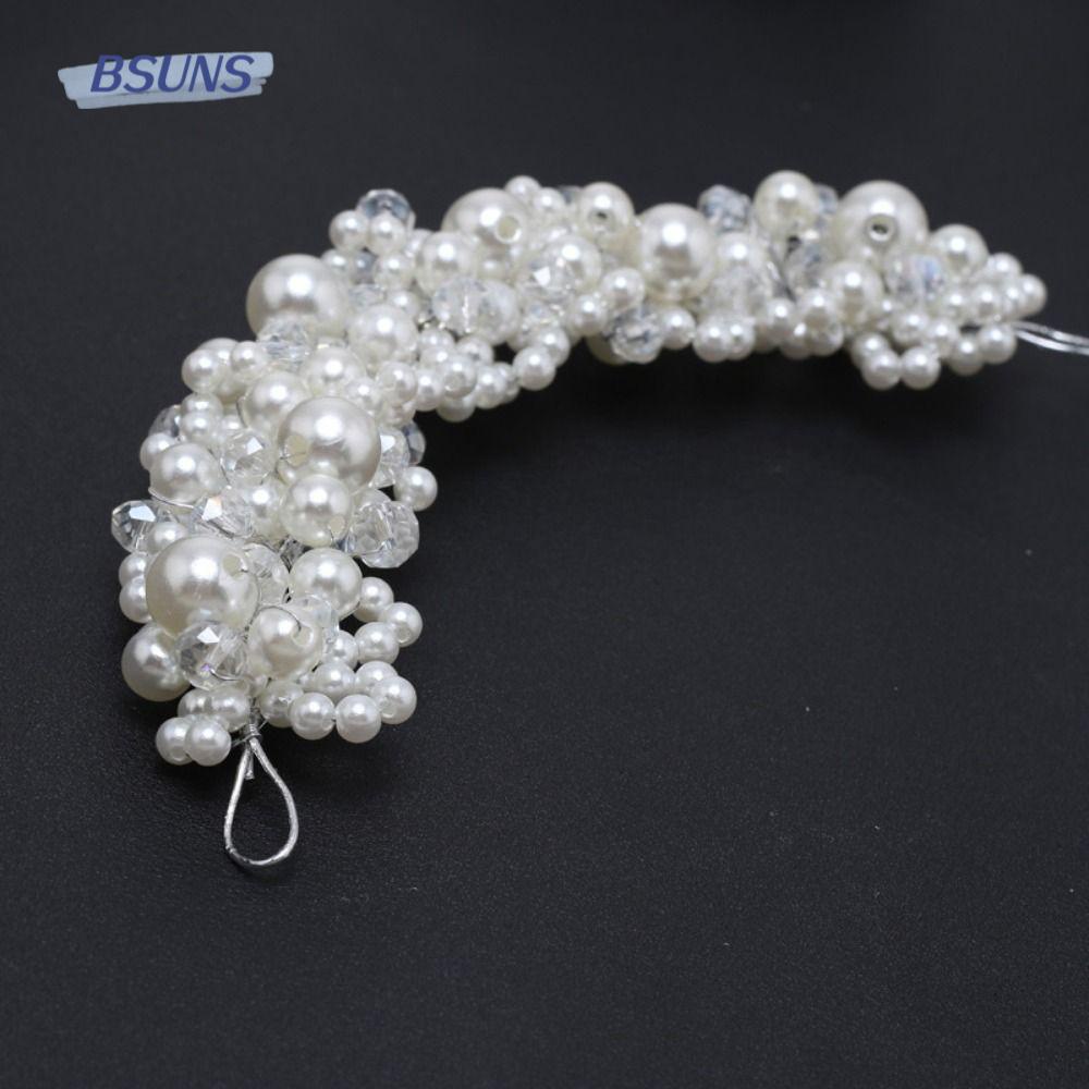 BSUNS Vương Miện Cài Tóc Chống Trượt Thời Trang Cho Cô Dâu