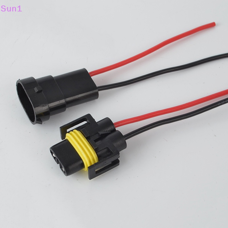 Set 5 Bộ 10 Phích Cắm Điện 2 Chiều Nối Đầu Đực Sang Đầu Cái Chống Nước Có Dây Cho Xe Hơi / Xe Máy / Tàu Thuyền