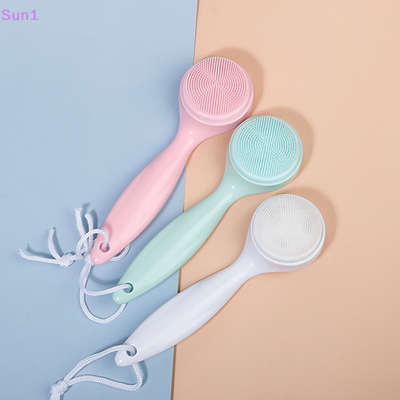 Cọ Rửa Mặt Silicone Mềm Mại Loại Bỏ Mụn Đầu Đen Hiệu Quả