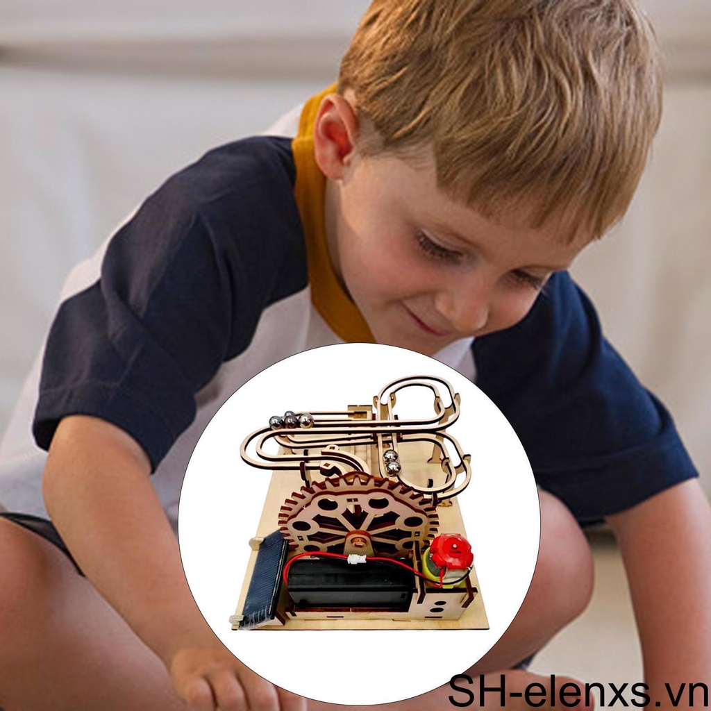 Bộ Đồ Chơi Lắp Ráp Mô Hình Chạy Bằng Gỗ 3D DIY