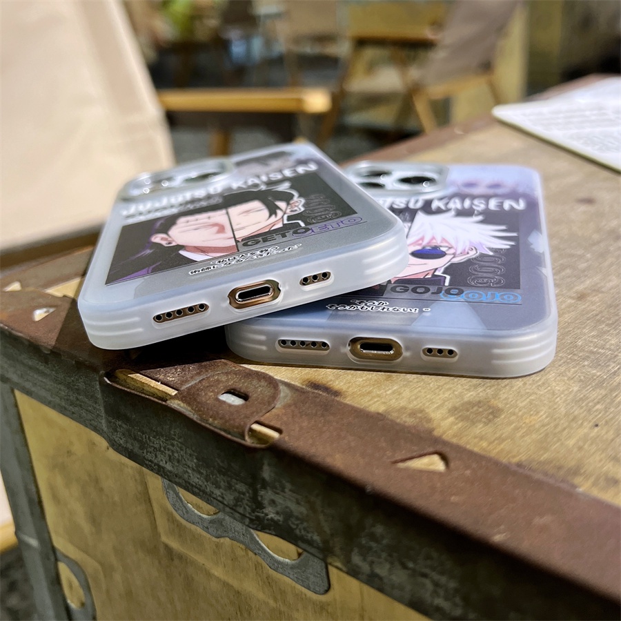 Ốp Điện Thoại Cứng Hình Jujutsu Kaisen Geto Suguru & Satoru Gojo Cho iPhone 14 Pro Max 13 Pro Max 12 Pro Max iPhone 11