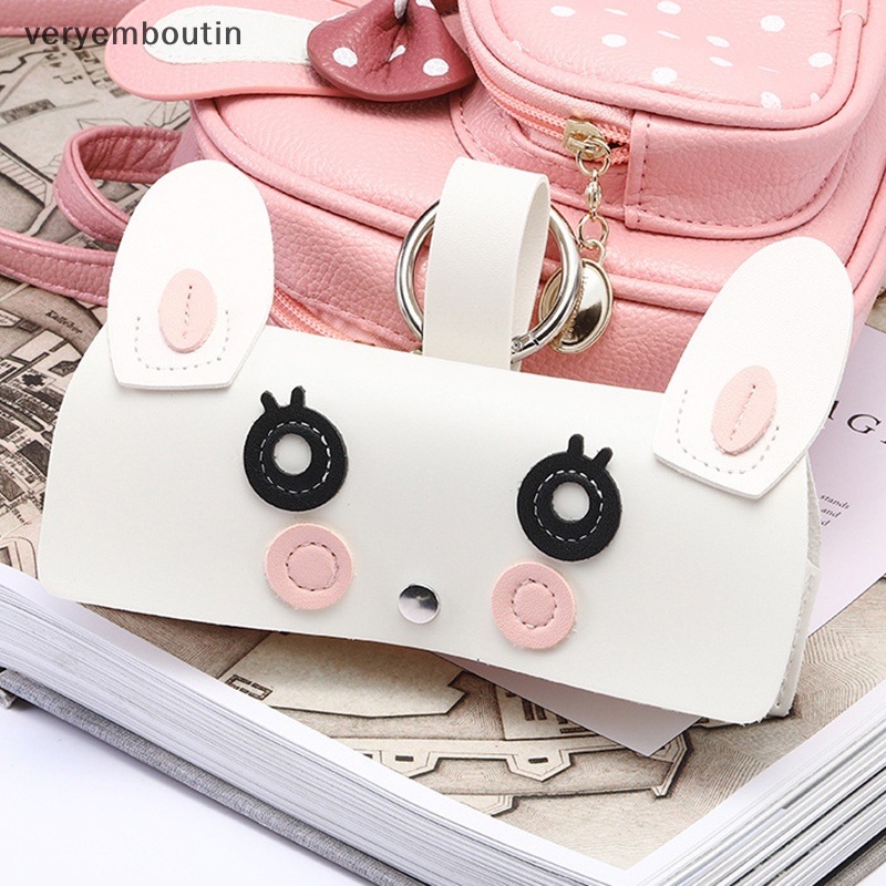 Hộp Đựng Mắt Kính Cầm Tay Bằng Da PU Thời Trang Dễ Thương Cho Nữ