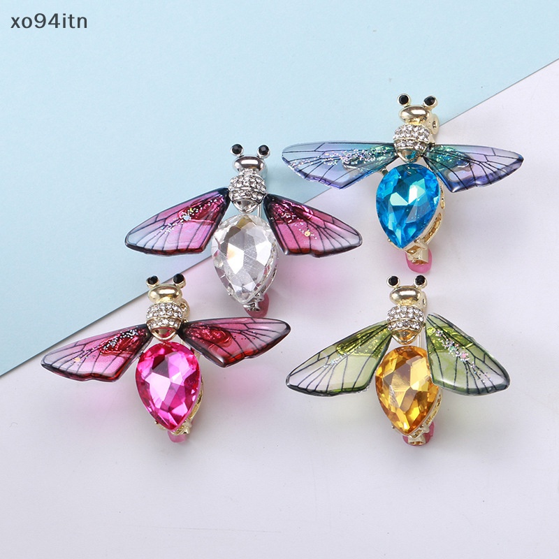 Ghim Cài Áo Hình Con Ong Đính Đá Nhiều Màu Sắc Thời Trang