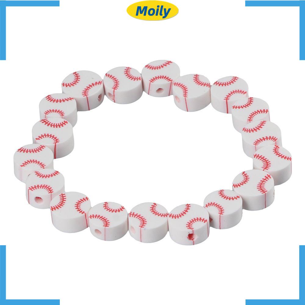 MOILYVN Bộ 200 Hạt Xỏ Lỗ 10mm Dùng Để Làm Trang Sức