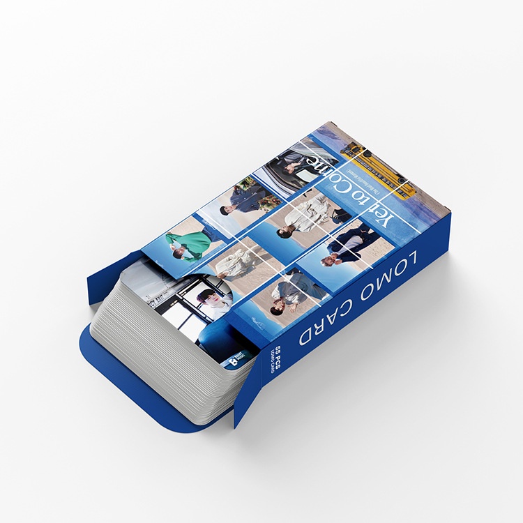 Hộp 55 Thẻ kỷ niệm BTS Yet to Come album mới Thẻ LOMO 55 bộ sưu tập thẻ sao vàng