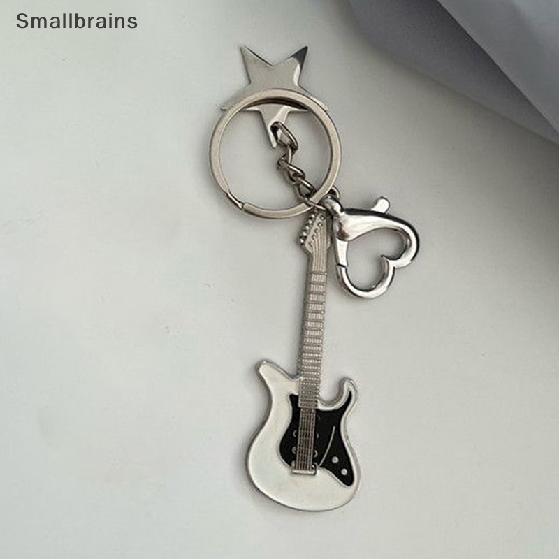 Smbr Y2k Móc Khóa Hình Trái Tim Ngôi Sao Đàn Guitar Cổ Điển Thời Trang Ngọt Ngào Làm Quà Tặng Cho Bạn Nữ BR