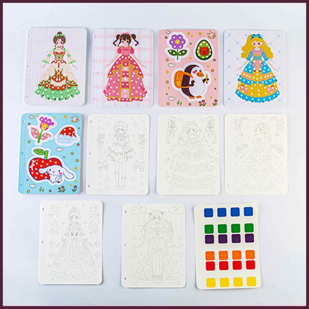 Đồ Chơi Sách Vẽ Tay Hoạt Hình 3D DIY