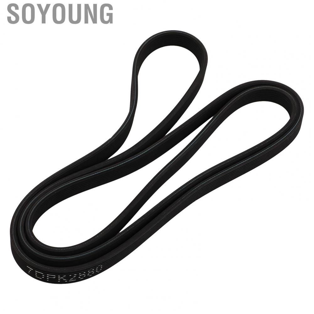Soyoung Car Serpentine Drive Belt 7PP903137  7DK2880Rubber Accessories Replacement for Porsche Cayenne