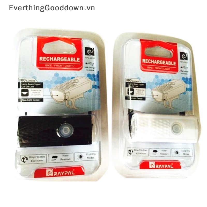 Everthinggood Bộ Đèn Pha LED USB Có Thể Sạc Lại Cho Xe Đạp