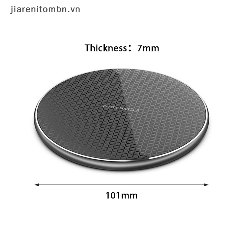 Đế Sạc Nhanh Không Dây jiarenitombn Cho iPhone 11 Xs XR 8 Plus SamSun-g 20W