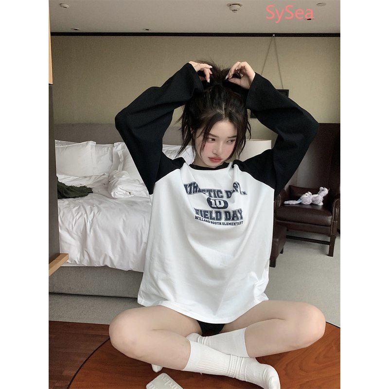 Áo Tay Dài Thời Trang Retro Mỹ Cá Tính Cho Nữ