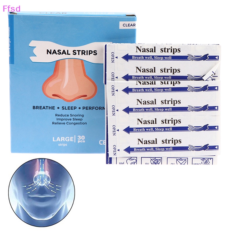 Bộ 30 Miếng Dán Mũi Chống Ngáy Khi Ngủ Tiện Dụng