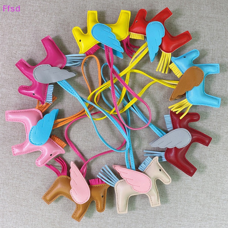 {Ffsd} Móc Treo Chìa Khóa Bằng Da PU Hình Ngựa Nhiều Màu Trang Trí Túi Xách Nữ * Bán Chạy