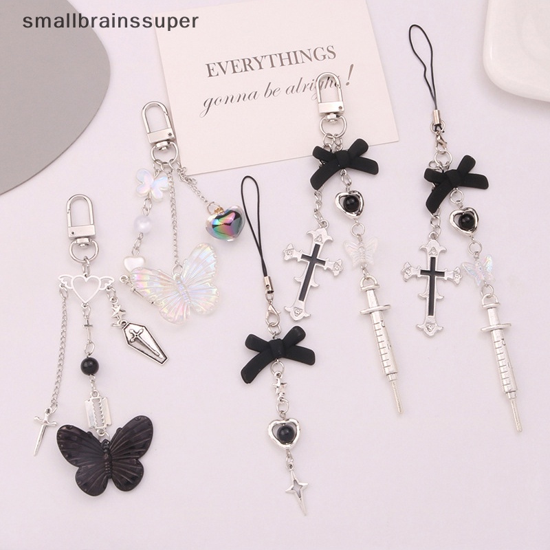 Smallbrainssuper Móc Chìa Khóa Treo Túi Xách / Tai Nghe Cá Tính Ngọt Ngào Sáng Tạo Ch SBS