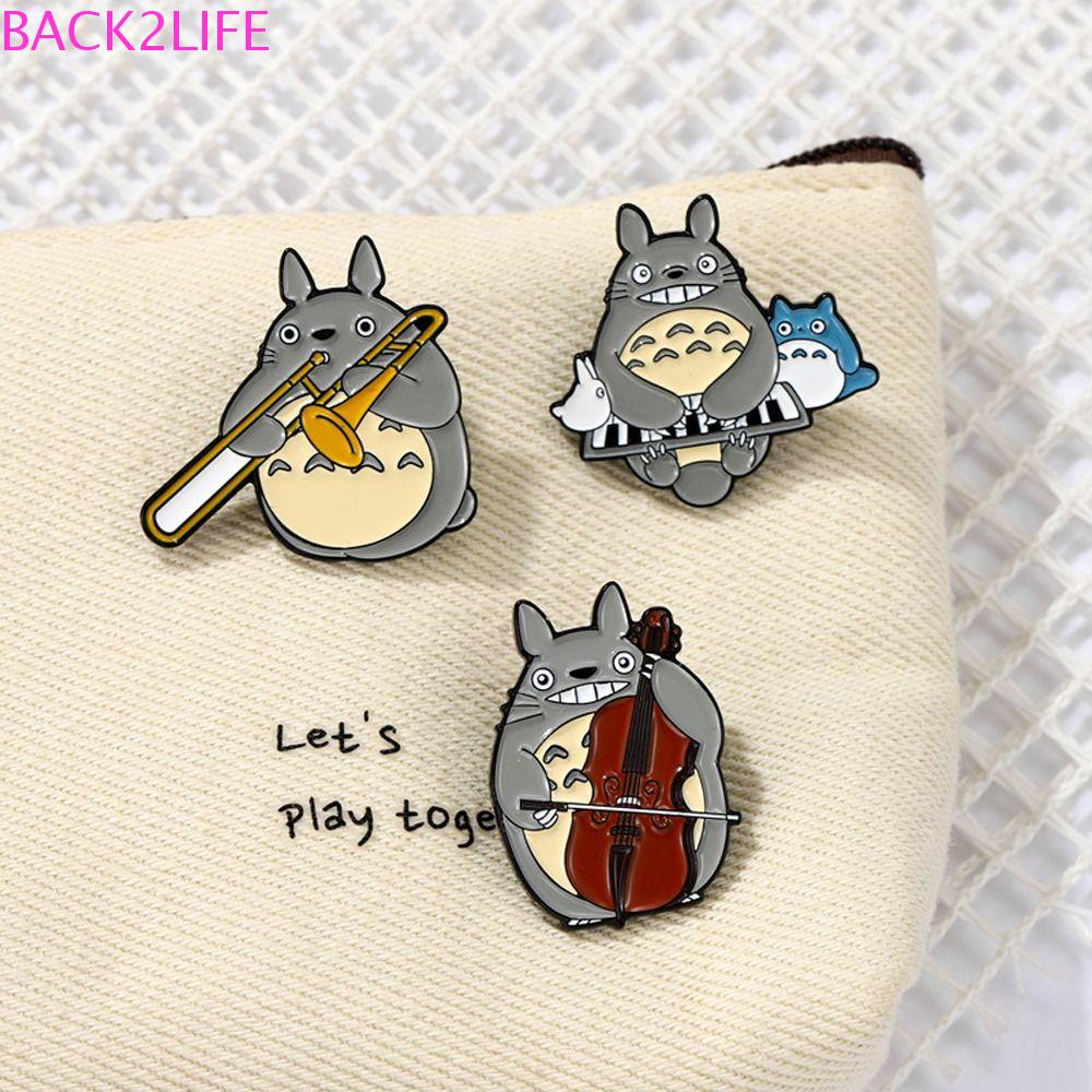 BACK2LIFE Ghim Cài Áo Hình Totoro Hoạt Hình Bằng Hợp Kim Dành Cho Nữ